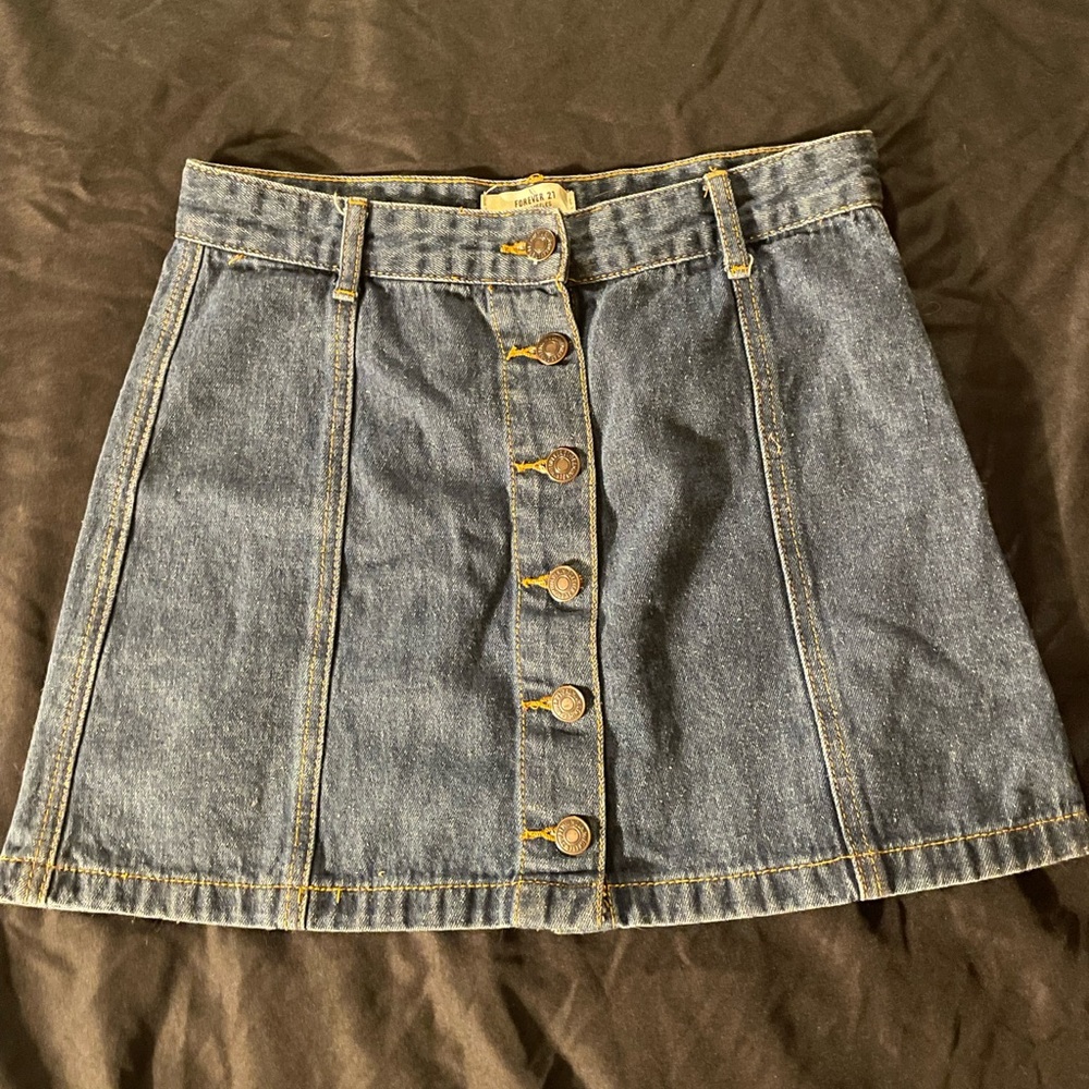 Forever 21 denim mini skirt